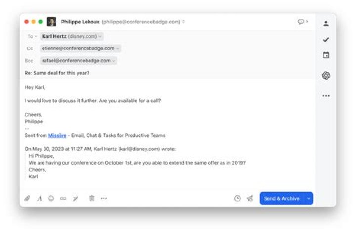 What is a BBC in an email?