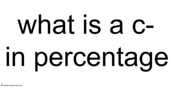 What is a C+ in percentage?