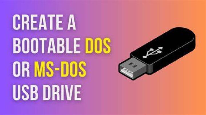 What is a DOS bootable USB flash drive?