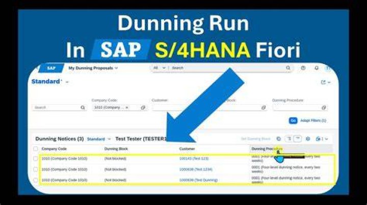 What is a dunning run?
