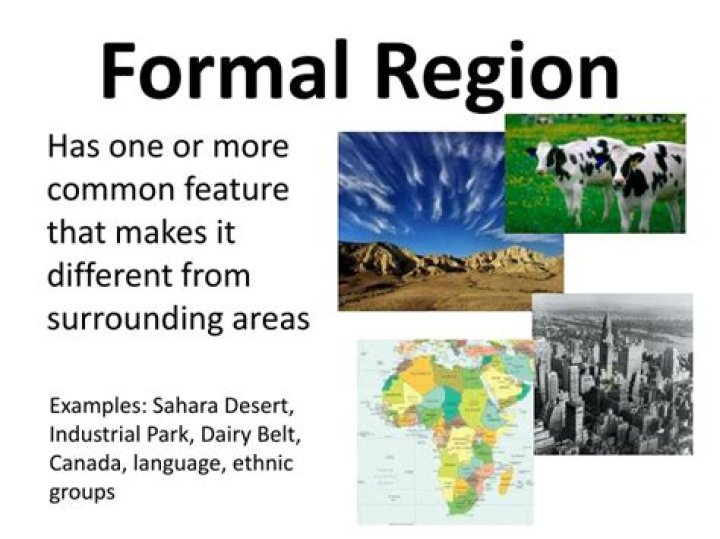 What is a formal region example?