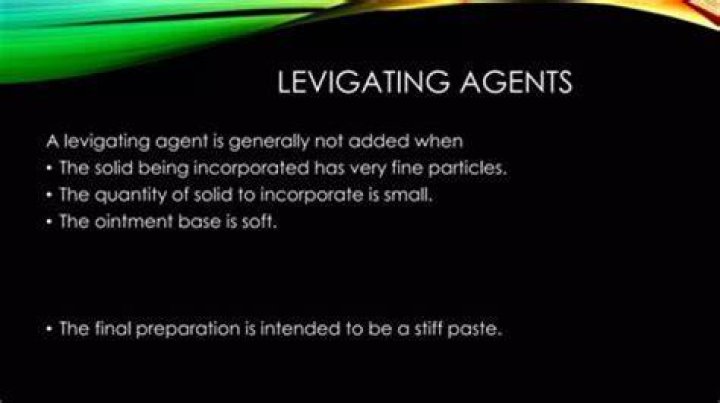 What is a levigating agent?