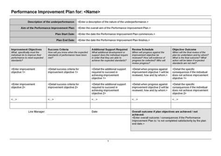 What is a performance management plan?
