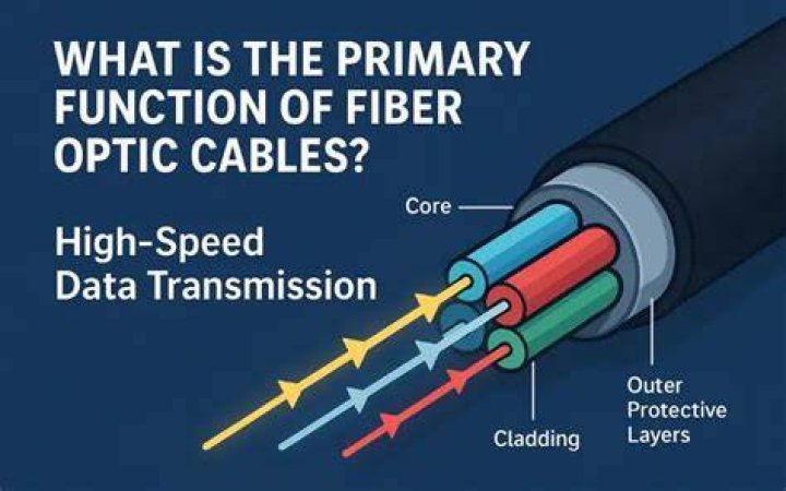 What is a primary function of fiber optic cables?