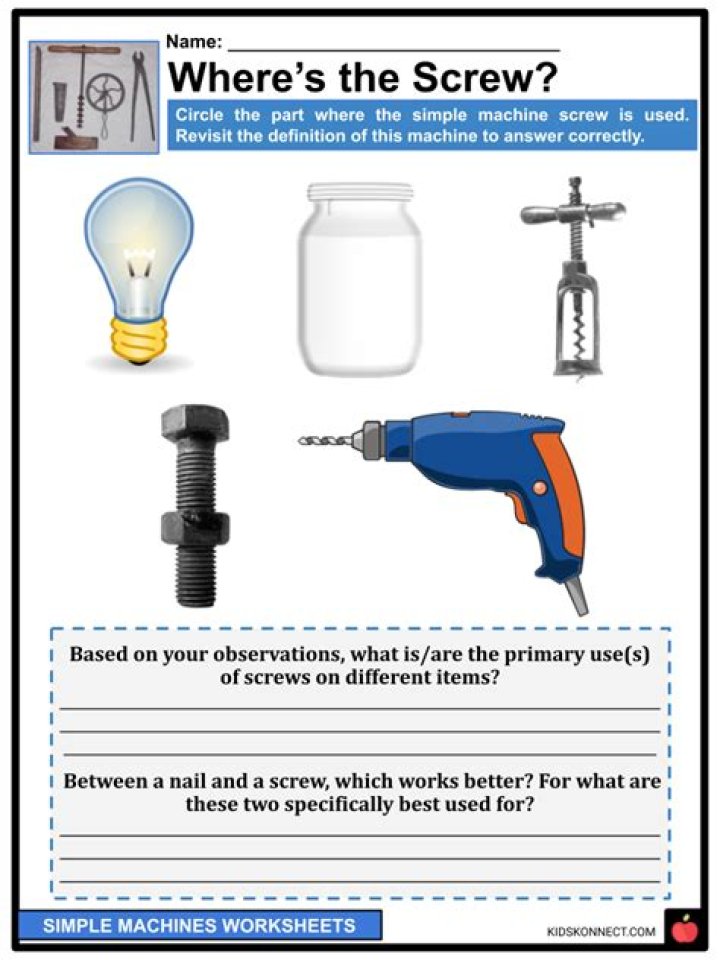 What is a screw as a simple machine?