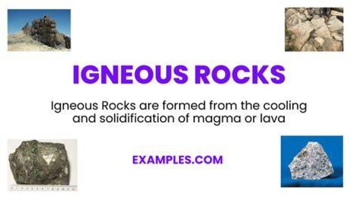 What is a sentence for igneous rock?