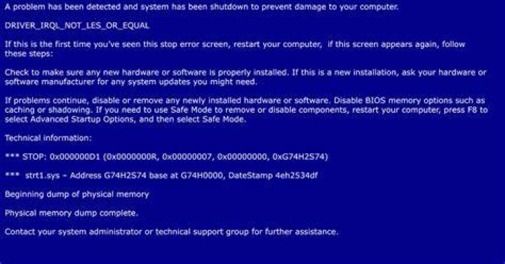 What is a stop code error?