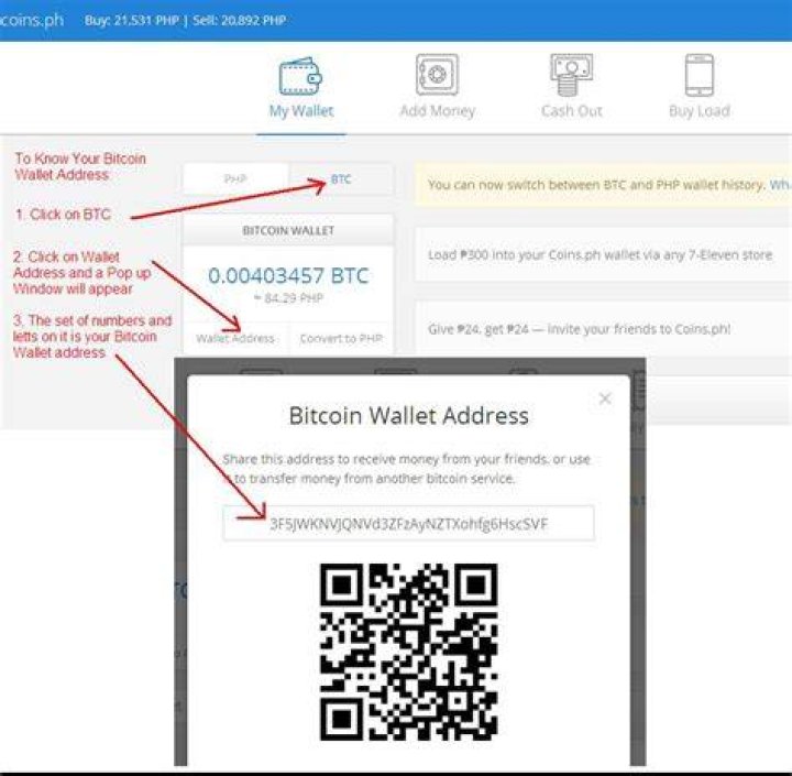 What is a wallet address for Bitcoin?