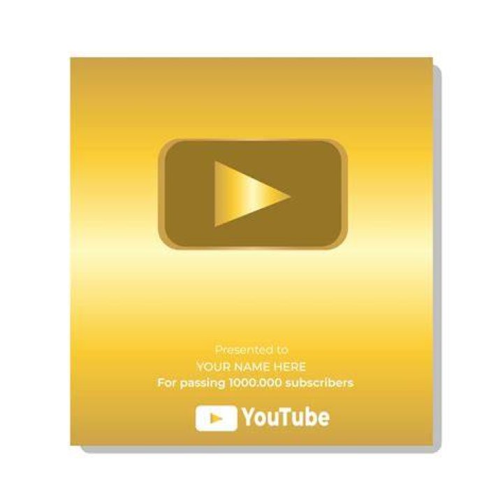 What is a YouTube gold play button?