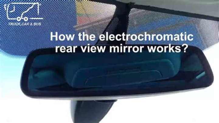 What is an electrochromic mirror?