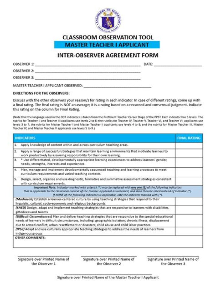 What is an interobserver agreement?
