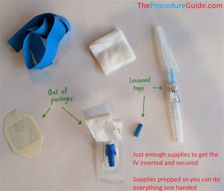 What is an IV needle made of?