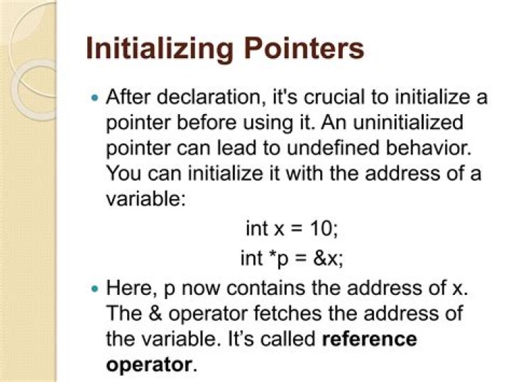 What is an uninitialized pointer?