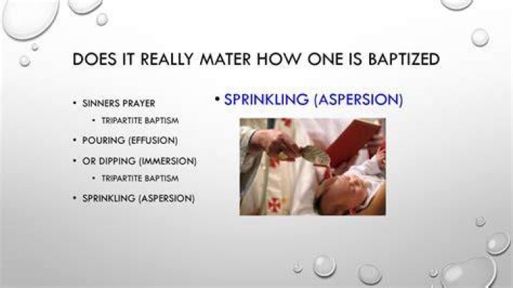 What is aspersion baptism? | ContextResponse.com