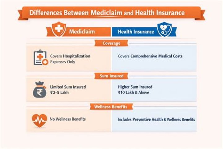 What is better health insurance or mediclaim?