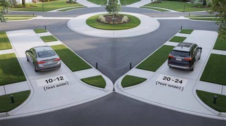 What is considered a long driveway?