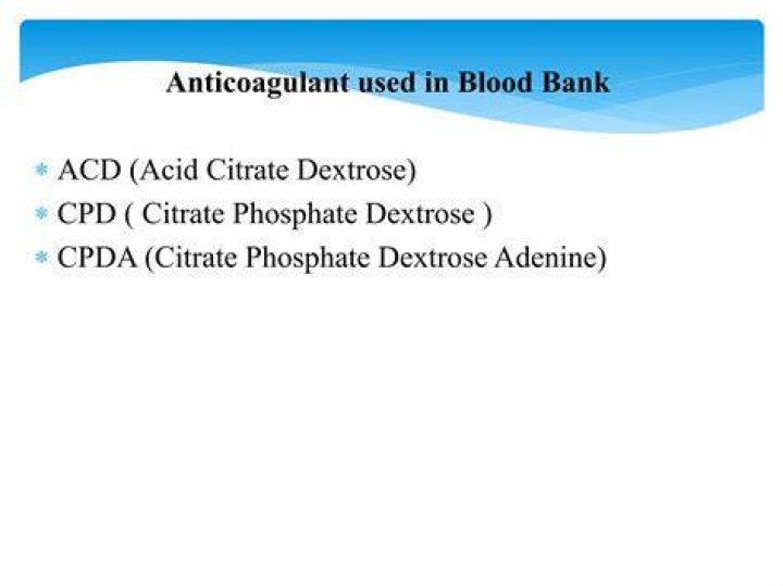 What is CPDA anticoagulant? | ContextResponse.com
