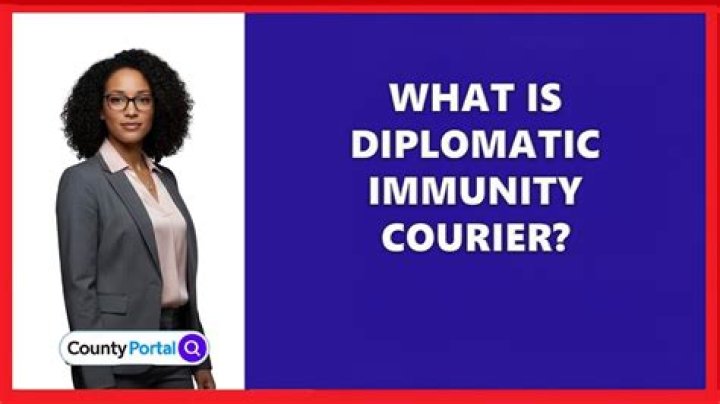 What is diplomatic immunity courier service?