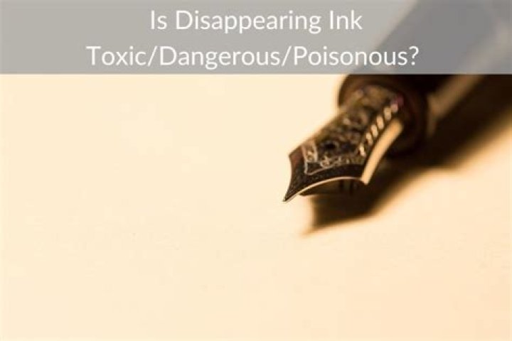 What is disappearing ink?