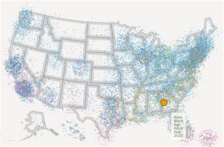 What is dot density map used for?
