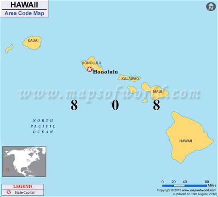 What is Hawaii area code?