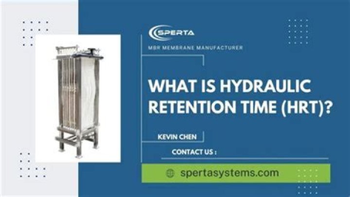 What is hydraulic detention time?