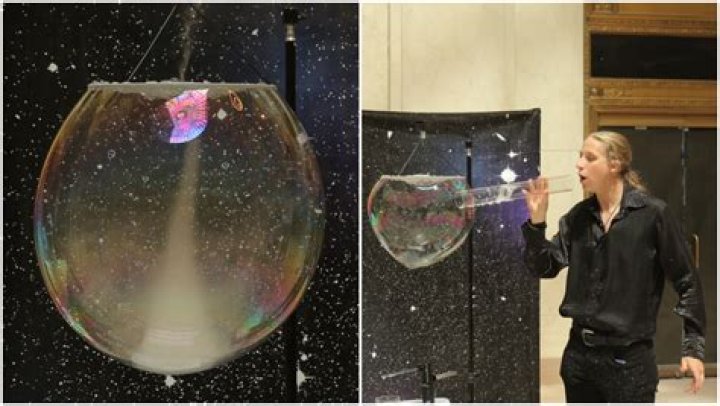 What is inside a soap bubble?