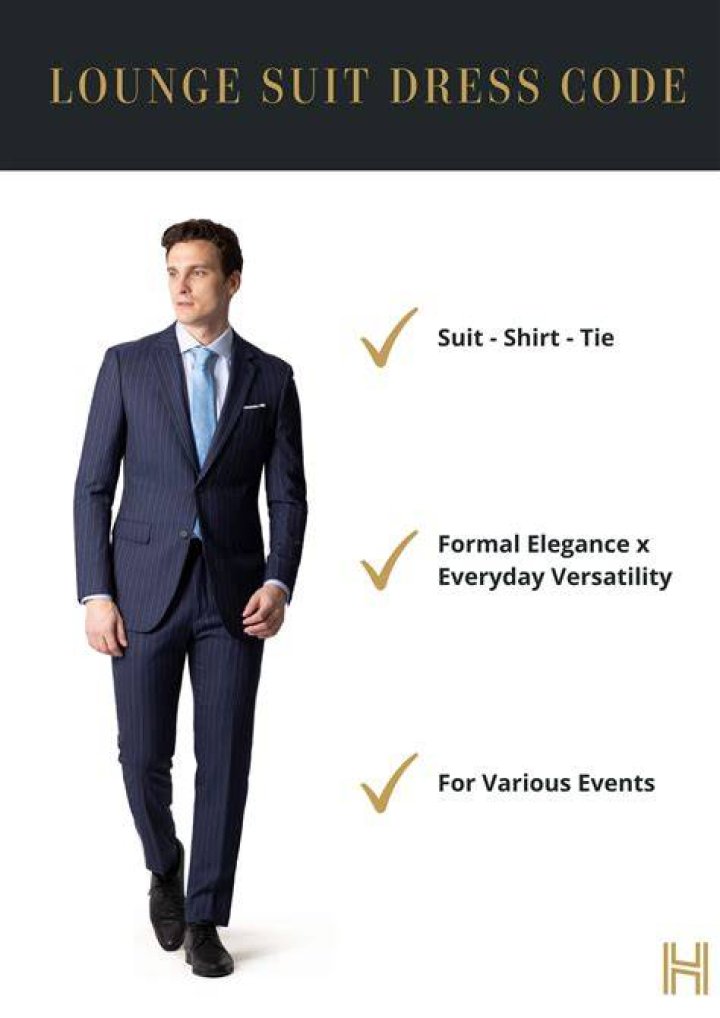 What is lounge suit dress code?