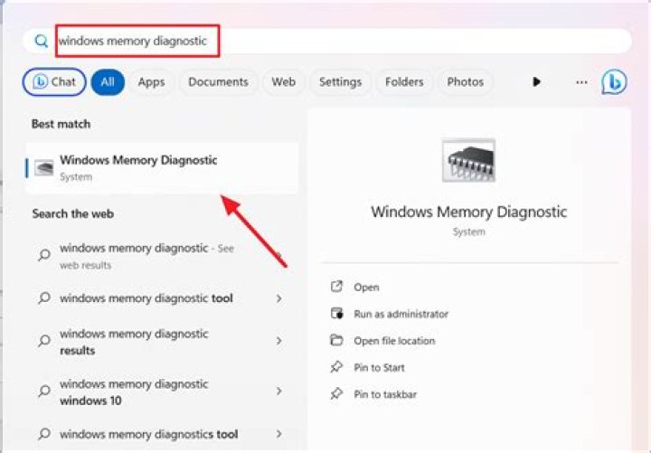 What is memory diagnostic tool?