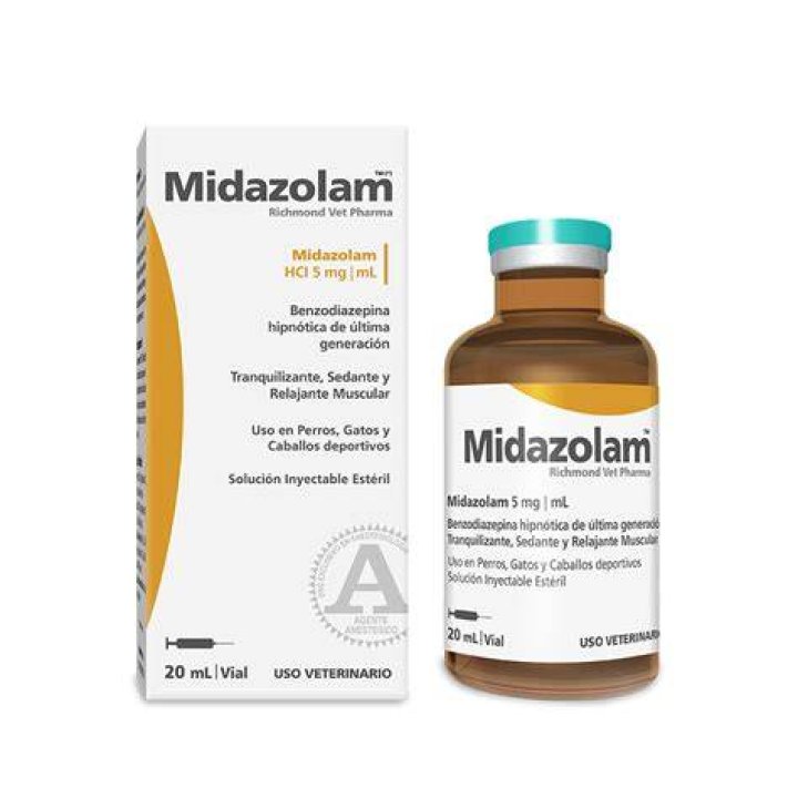 What is midazolam used for in dogs?
