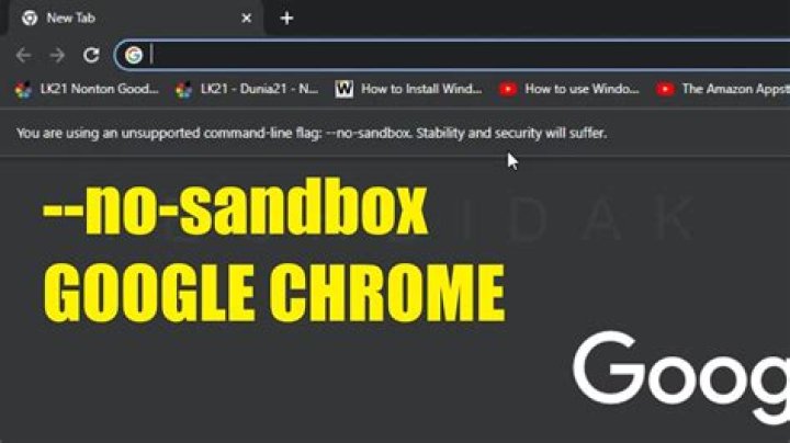 What is no sandbox Google Chrome?