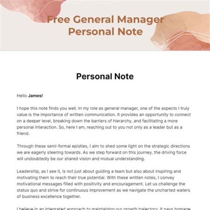What is personal note? | ContextResponse.com