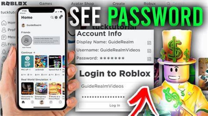 What is Roblox password?