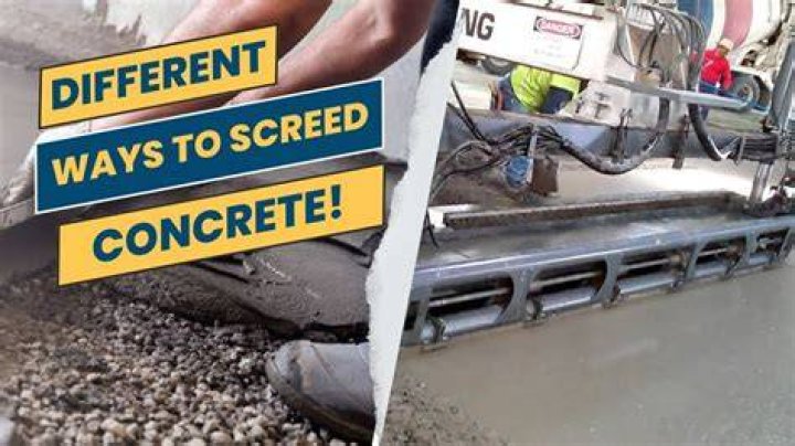 What is screeding of concrete?