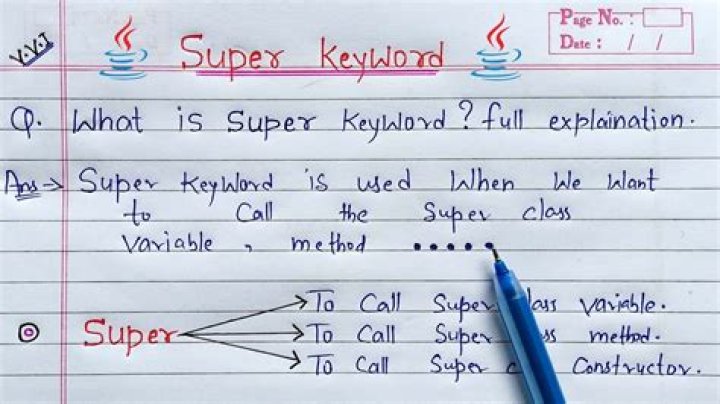 What is super keyword?