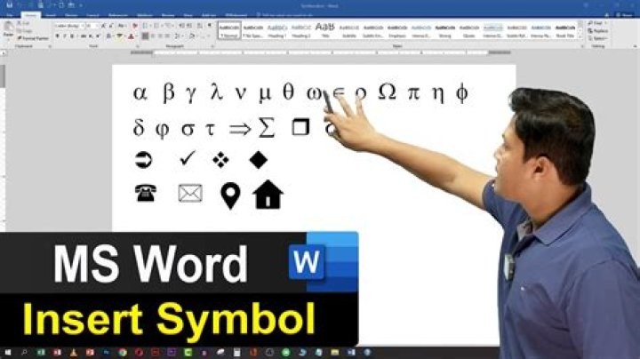 What is symbol in MS Word?