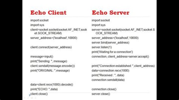 What is TCP Echo Client Server?