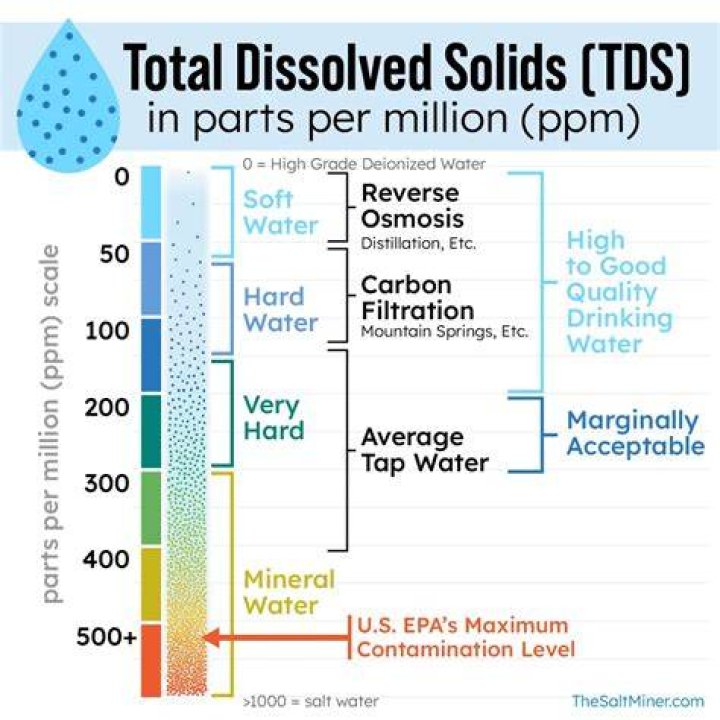 What is TDS in salt water pool?