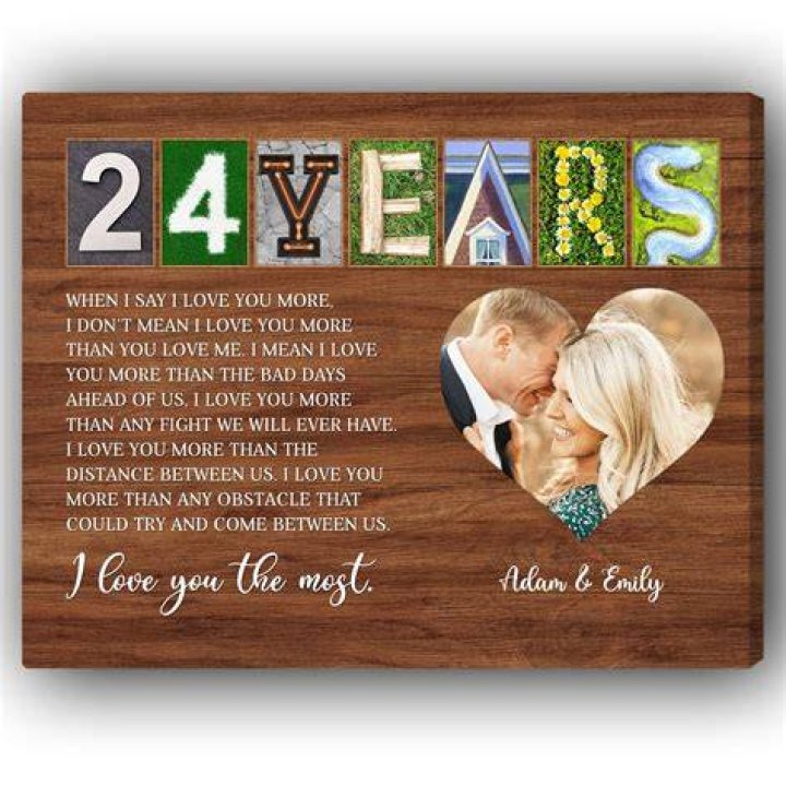 What is the 24 year anniversary gift?