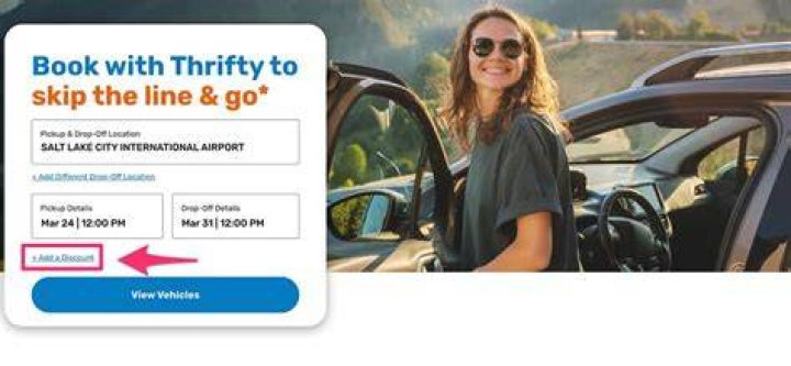 What is the AAA discount code for Thrifty Car Rental?