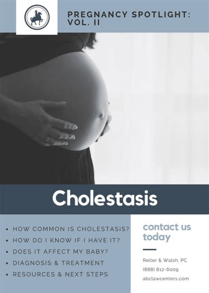 What is the blood test for cholestasis?