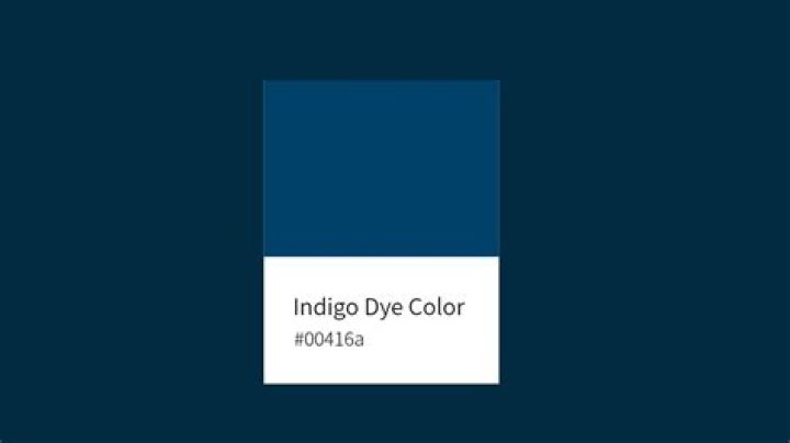 What is the color indigo look like?