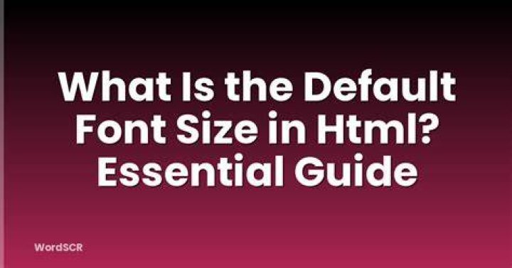 What is the default normal font size of a Web page?