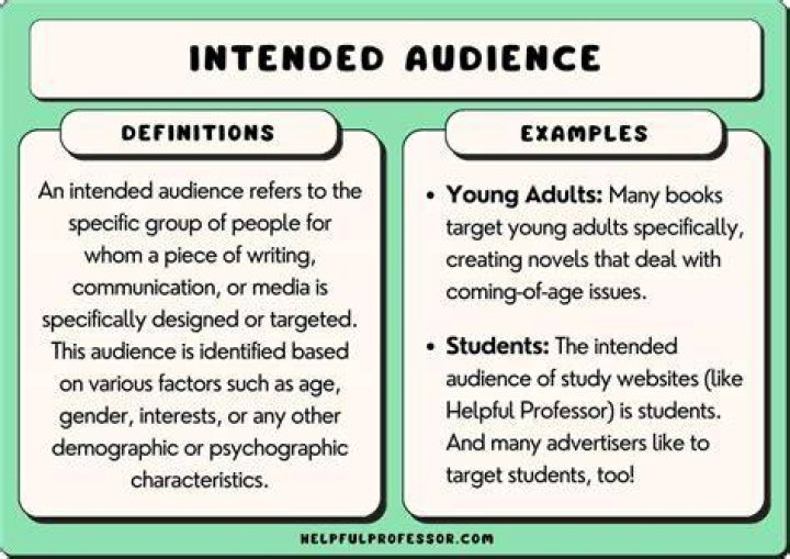 What is the definition of audience in literature?