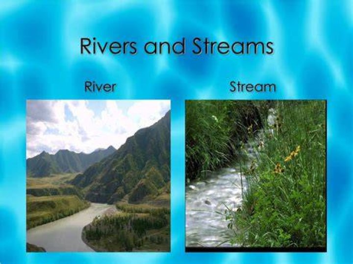What is the difference between a river and a stream?