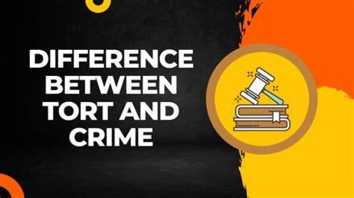 What is the difference between a tort and a crime quizlet?