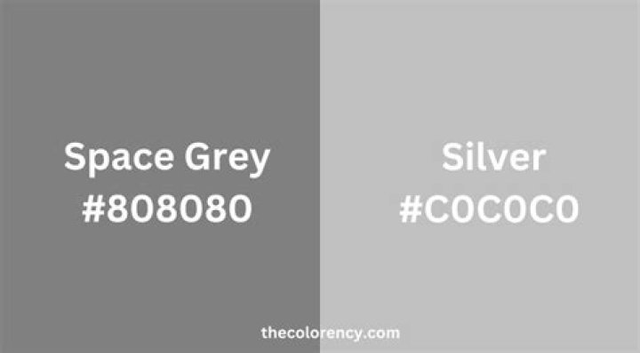 What is the difference between gray and silver?