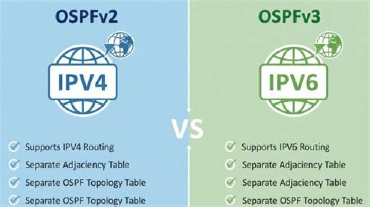 What is the difference between OSPFv2 and OSPFv3?