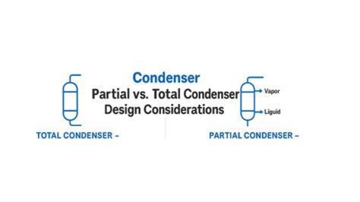What is the difference between partial condenser and total condenser?