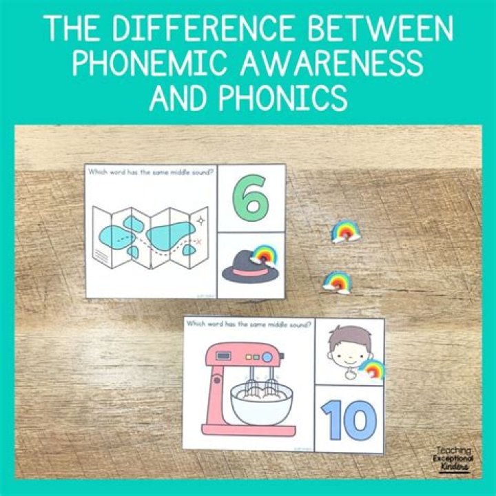 What is the difference between phonemic awareness instruction and phonics instruction?